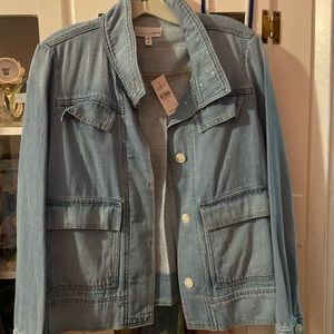 NWT Loft denim swing jacket